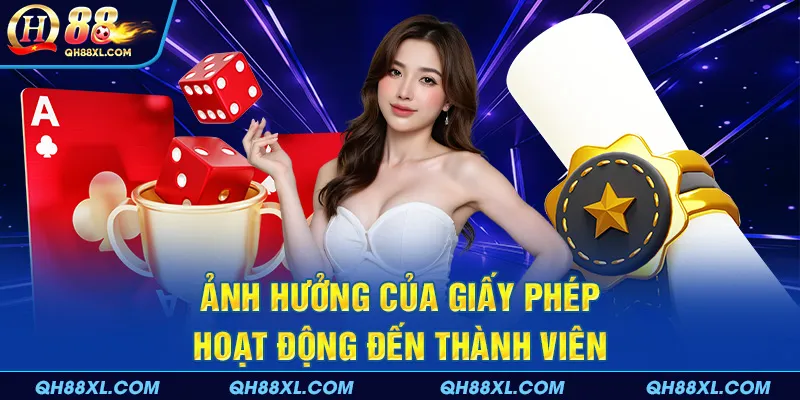 Ảnh hưởng của giấy phép hoạt động đến thành viên Ảnh hưởng của giấy phép hoạt động đến thành viên